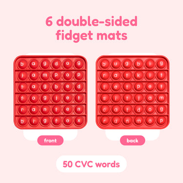 6 Extra CVC Fidget Mats (Word Pop)!